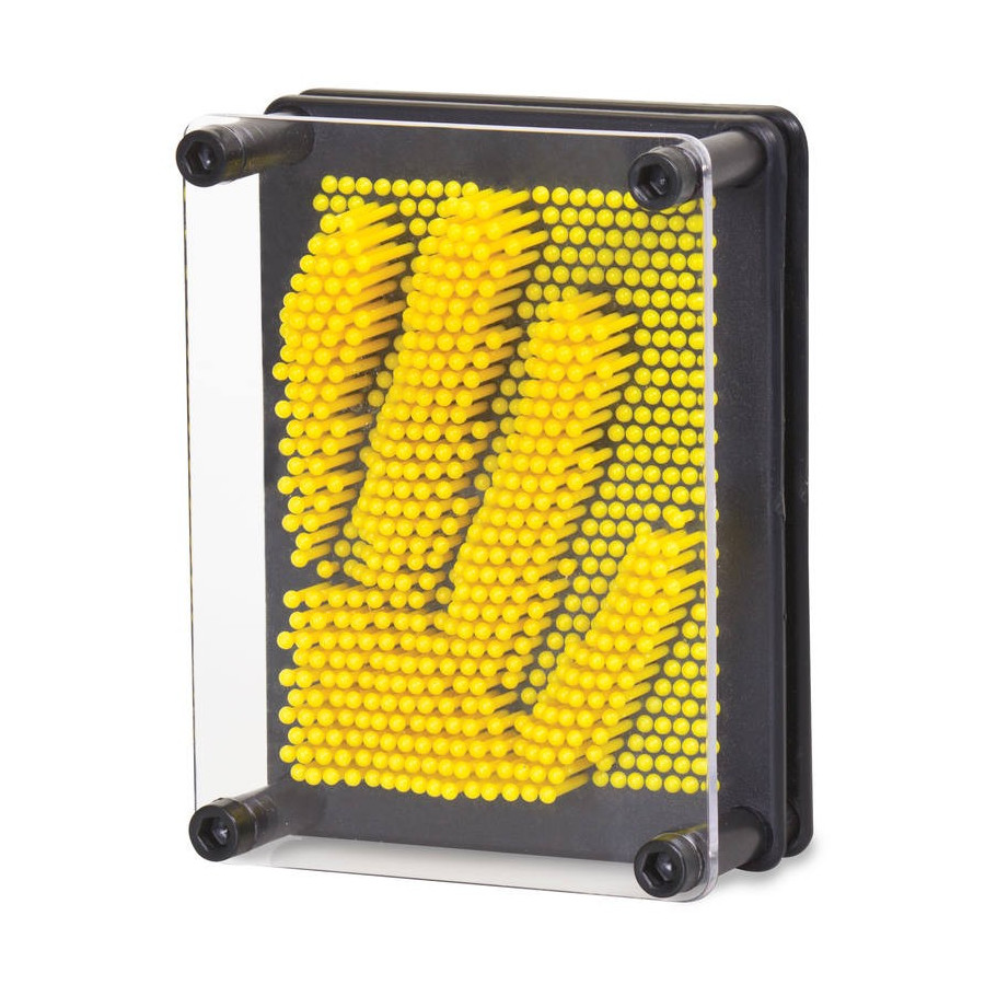 ppp_Mały Plastikowy Pin Art Żółty