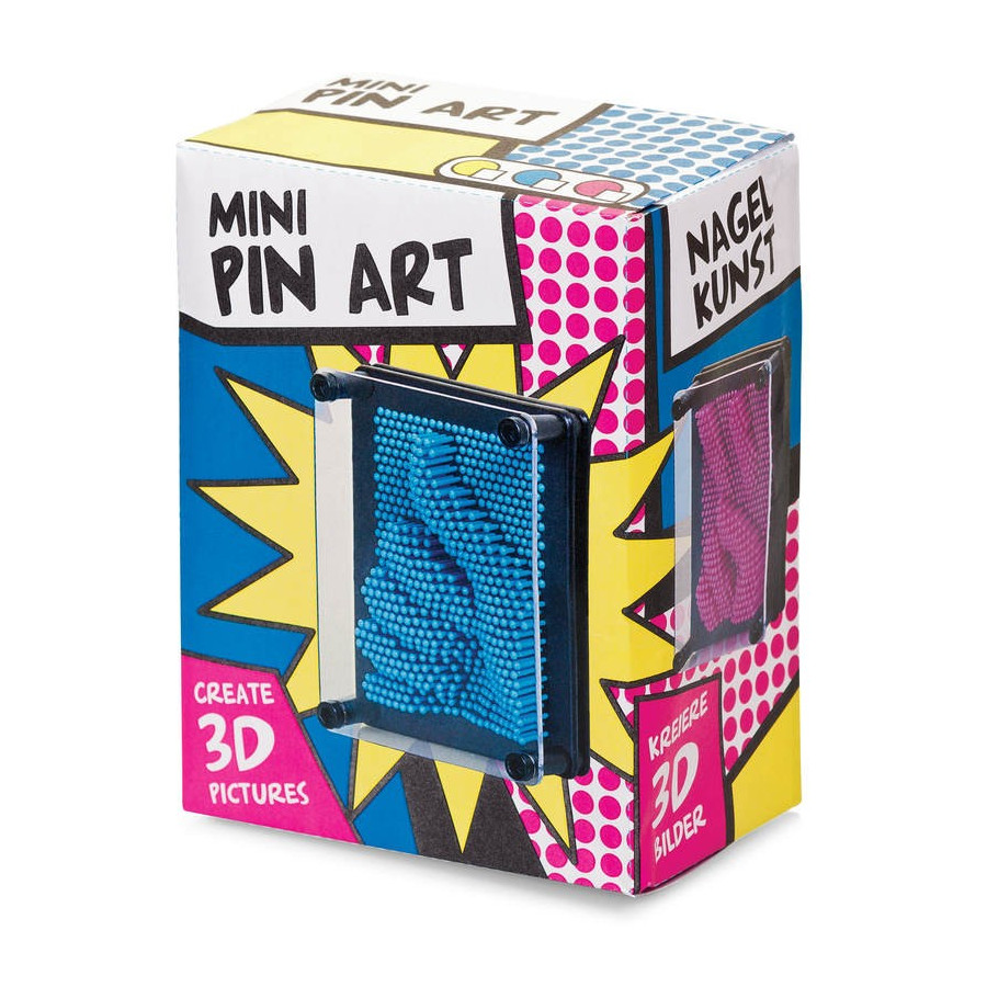 ppp_Mały Plastikowy Pin Art Żółty